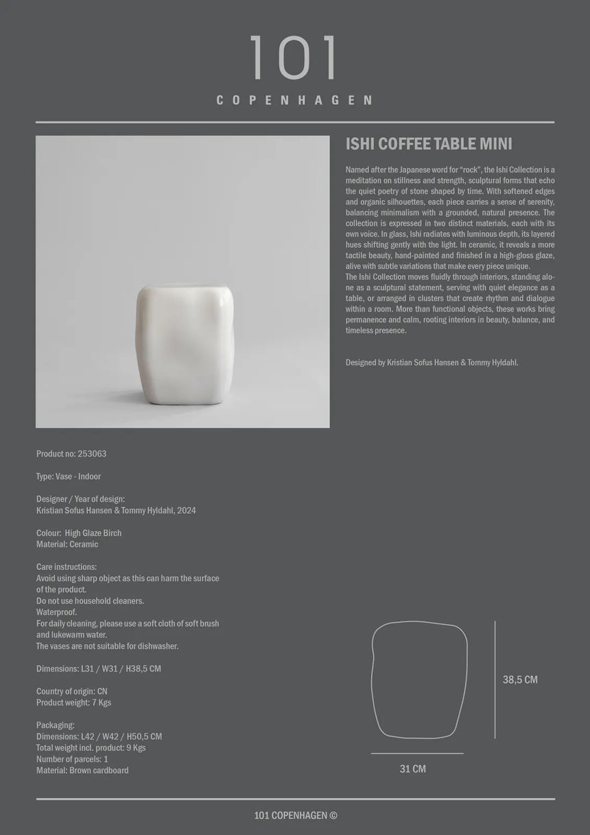 Couchtisch Ishi aus Keramik oder Glas, Mini von 101 Copenhagen – Bild 11