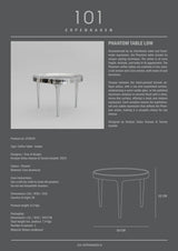 Couchtisch Phantom aus Metall in Chrom, Niedrig von 101 Copenhagen – Bild 8