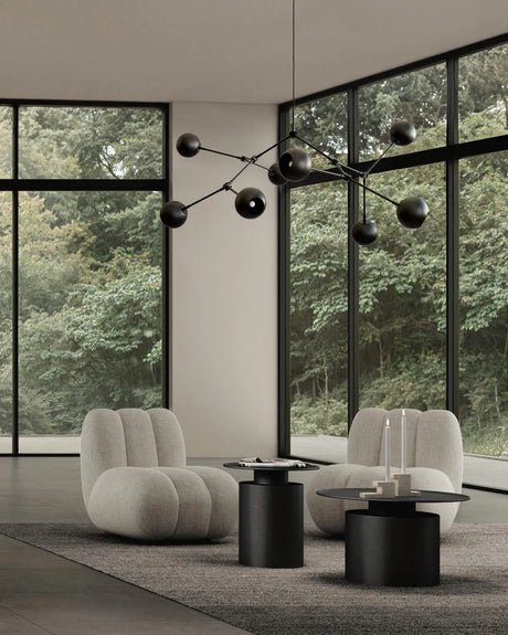 Couchtisch Pillar aus plattiertem Metall in Burned Black, Niedrig von 101 Copenhagen – Bild 2