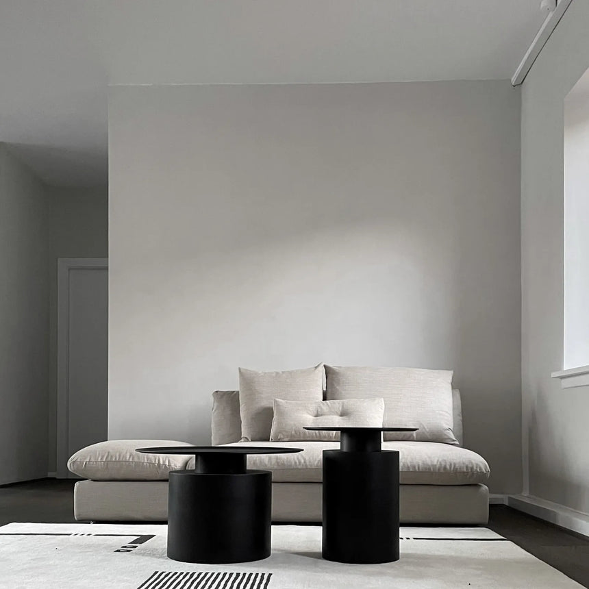 Couchtisch Pillar aus plattiertem Metall in Burned Black, Niedrig von 101 Copenhagen – Bild 5