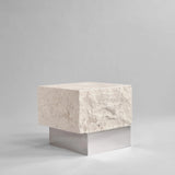 Couchtisch Temple aus Kalkstein in Chrom / Kalkstein, klein, 42×40×35 cm von 101 Copenhagen – Bild 4