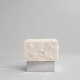 Couchtisch Temple aus Kalkstein in Chrom / Kalkstein, klein, 42×40×35 cm von 101 Copenhagen – Bild 5