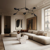 Couchtisch Temple aus Kalkstein in Chrome / Limestone, schmal, 32×33×55 cm von 101 Copenhagen – Bild 2