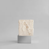 Couchtisch Temple aus Kalkstein in Chrome / Limestone, schmal, 32×33×55 cm von 101 Copenhagen – Bild 5