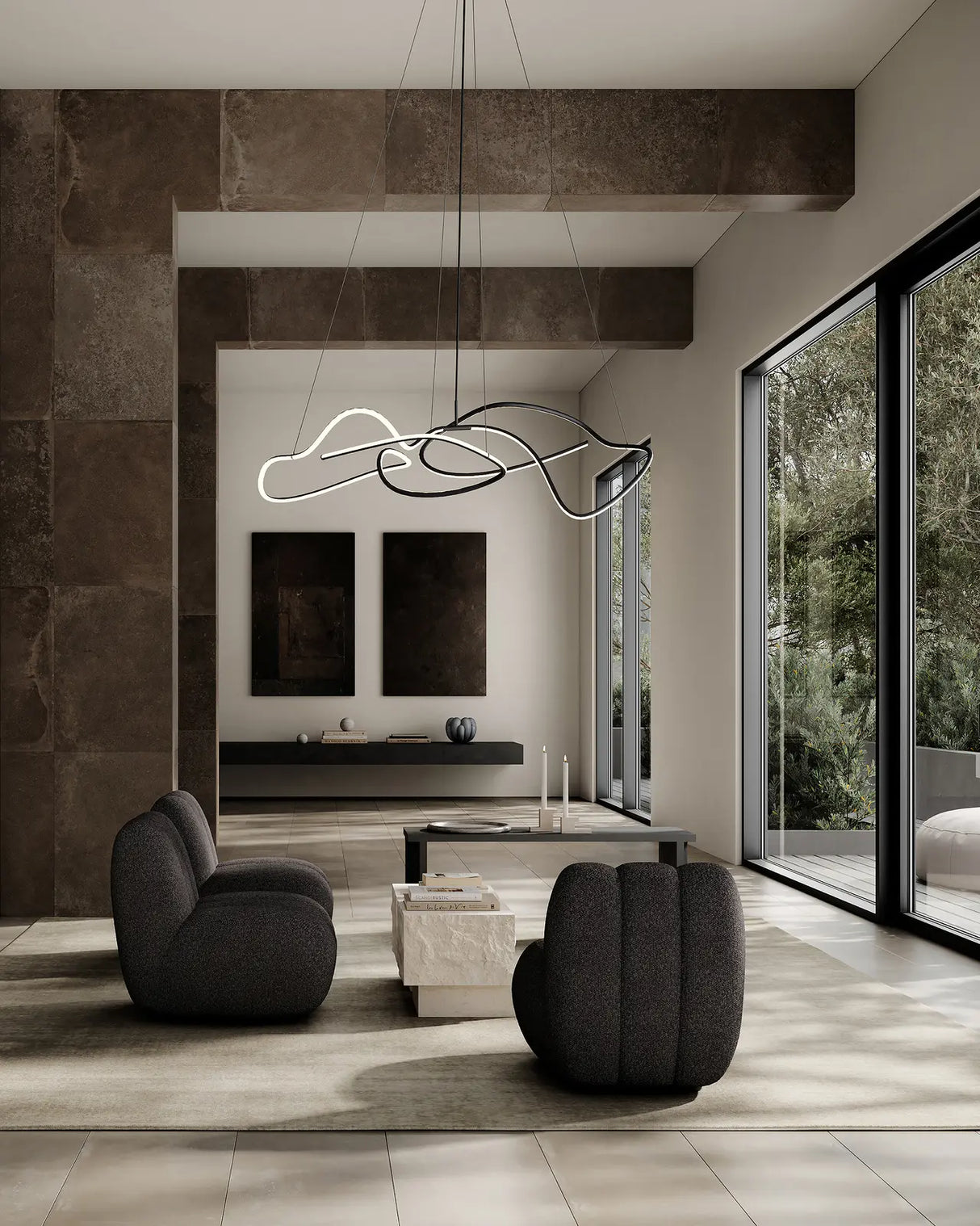 Couchtisch Temple aus Kalkstein, klein, 42x40x35 cm von 101 Copenhagen – Bild 2