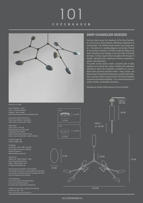 Drop Kronleuchter in verschiedenen Ausführungen von 101 Copenhagen – Bild 6
