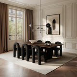 Essstuhl Daiku aus Bouclé in Deep Taupe von 101 Copenhagen – Bild 2