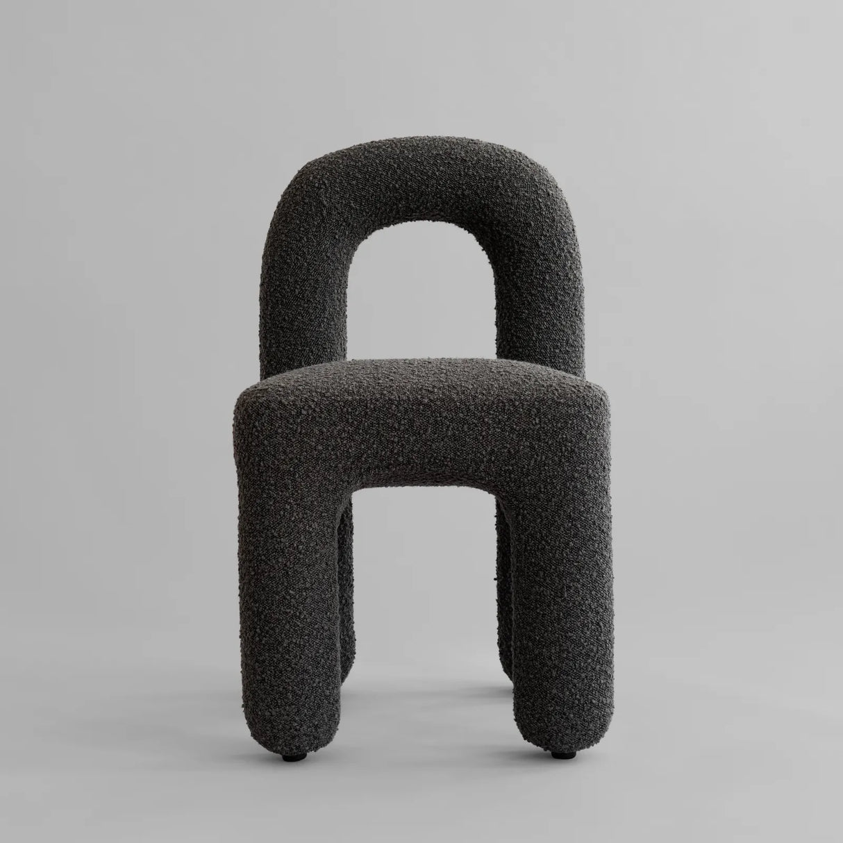 Essstuhl Daiku aus Bouclé in Deep Taupe von 101 Copenhagen – Bild 3