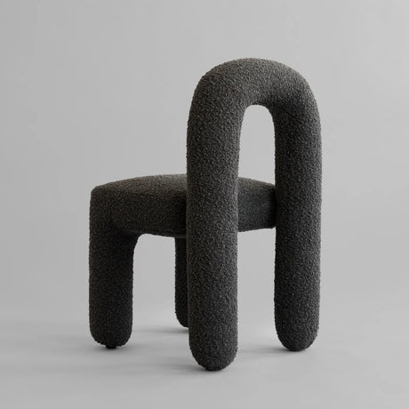 Essstuhl Daiku aus Bouclé in Deep Taupe von 101 Copenhagen – Bild 5