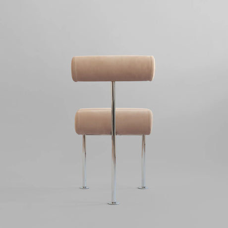 Essstuhl Hiro aus Edelstahl und Leder in Nubuck von 101 Copenhagen – Bild 14