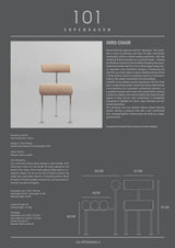 Essstuhl Hiro aus Edelstahl und Leder in Nubuck von 101 Copenhagen – Bild 16