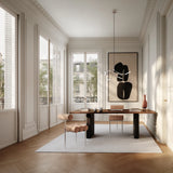 Essstuhl Hiro aus Edelstahl und Leder in Nubuck von 101 Copenhagen – Bild 5