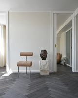 Essstuhl Hiro aus Edelstahl und Leder in Nubuck von 101 Copenhagen – Bild 8