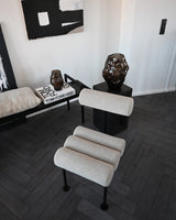 Essstuhl Hiro, aus Leinen in Sand, schwarze Beine von 101 Copenhagen – Bild 13