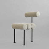 Essstuhl Hiro, aus Leinen in Sand, schwarze Beine von 101 Copenhagen – Bild 14