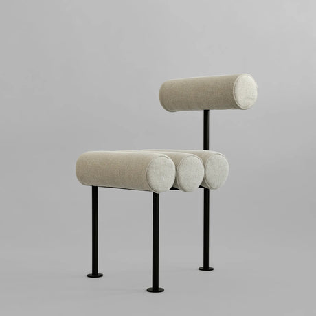 Essstuhl Hiro, aus Leinen in Sand, schwarze Beine von 101 Copenhagen – Bild 14