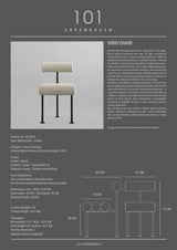 Essstuhl Hiro, aus Leinen in Sand, schwarze Beine von 101 Copenhagen – Bild 19