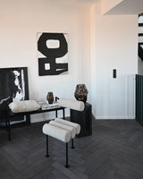 Essstuhl Hiro, aus Leinen in Sand, schwarze Beine von 101 Copenhagen – Bild 9