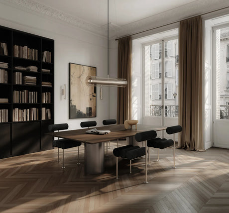 Essstuhl Hiro aus Stahl oder Edelstahl und verschiedenen Bezügen von 101 Copenhagen – Bild 2