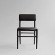 Essstuhl Nama aus Eiche in Coffee Black, gepolstert mit Anilinleder schwarz von 101 Copenhagen – Bild 1
