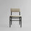 Essstuhl Nama aus Eiche in Coffee Black, gepolstert mit Linen von 101 Copenhagen – Bild 1