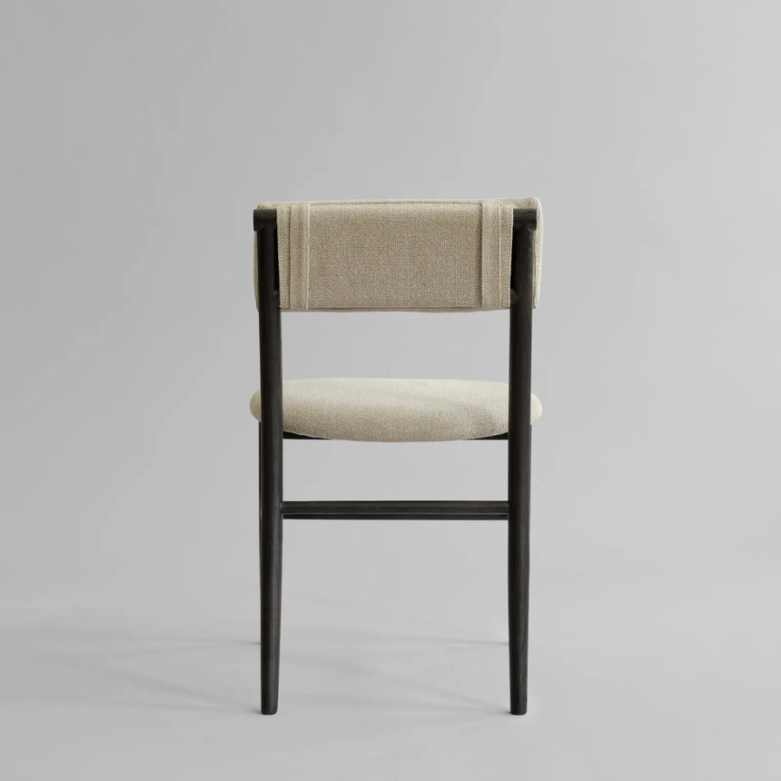 Essstuhl Nama aus Eiche in Coffee Black, gepolstert mit Linen von 101 Copenhagen – Bild 6