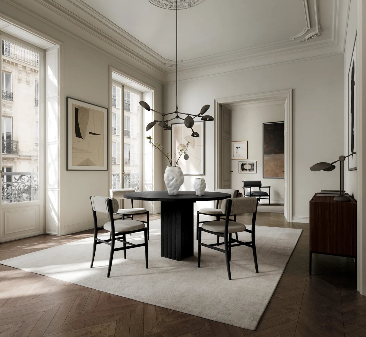 Esstisch Arc aus Eiche in Coffee Black, Ø120 cm von 101 Copenhagen – Bild 2