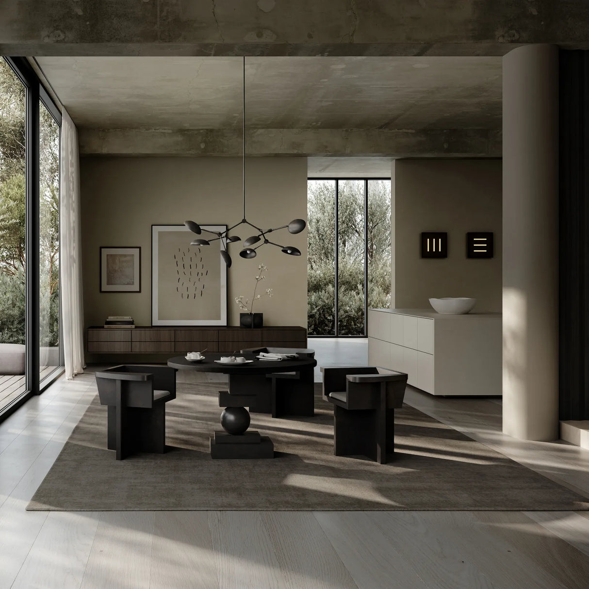 Esstisch Artist aus Eiche in Coffee Black, Ø120 cm von 101 Copenhagen – Bild 7