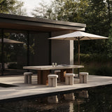 Outdoor Hocker Big Foot aus Olefin, Sunproff in Warm Ash, 38×38×43 cm von 101 Copenhagen – Bild 2