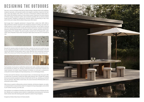 Outdoor Hocker Big Foot aus Olefin, Sunproff in Warm Ash, 38×38×43 cm von 101 Copenhagen – Bild 5