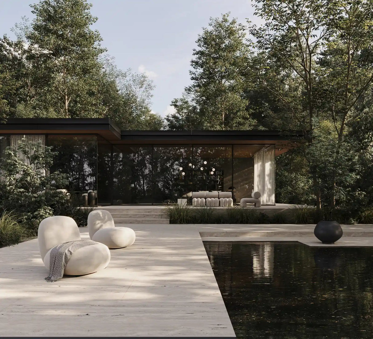 Outdoor Sessel Toe aus Olefin in Warm Ash, 92×75×75 cm von 101 Copenhagen – Bild 2