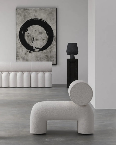 Sessel Foku aus Bouclé in Off White von 101 Copenhagen – Bild 12