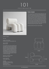 Sessel Foku aus Bouclé in Off White von 101 Copenhagen – Bild 19