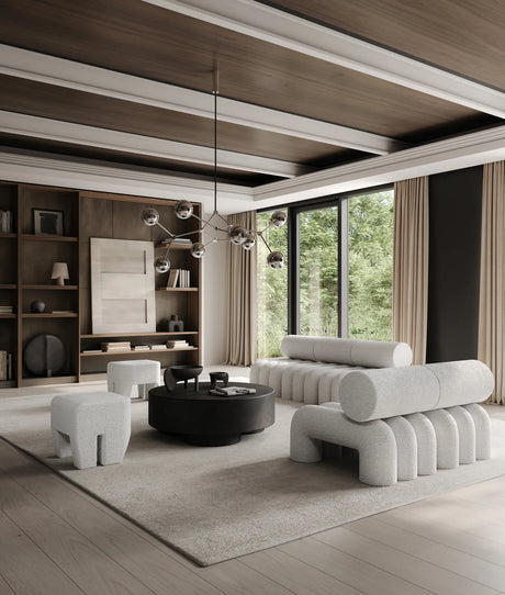 Sessel Foku aus Bouclé in Off White von 101 Copenhagen – Bild 2