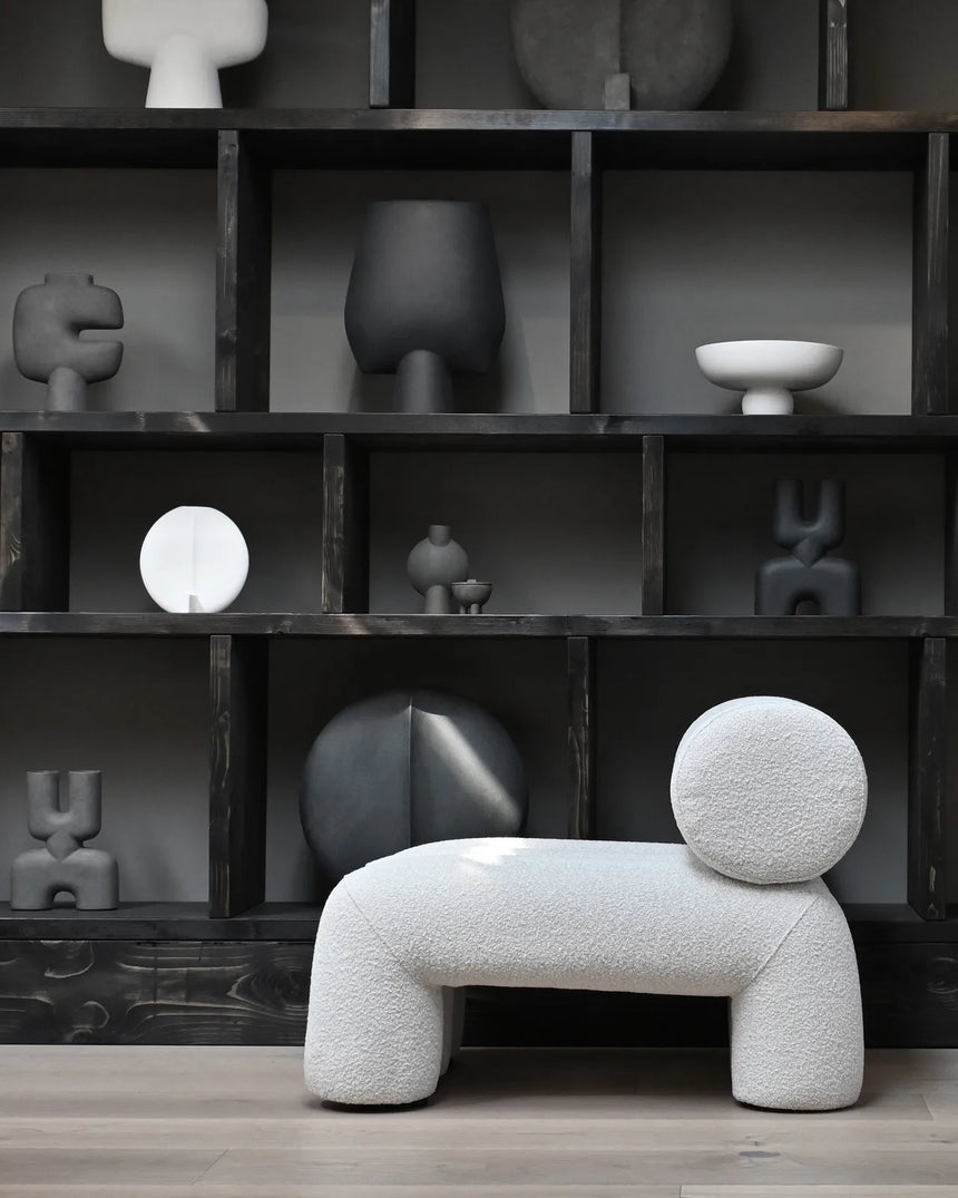 Sessel Foku aus Bouclé in Off White von 101 Copenhagen – Bild 3
