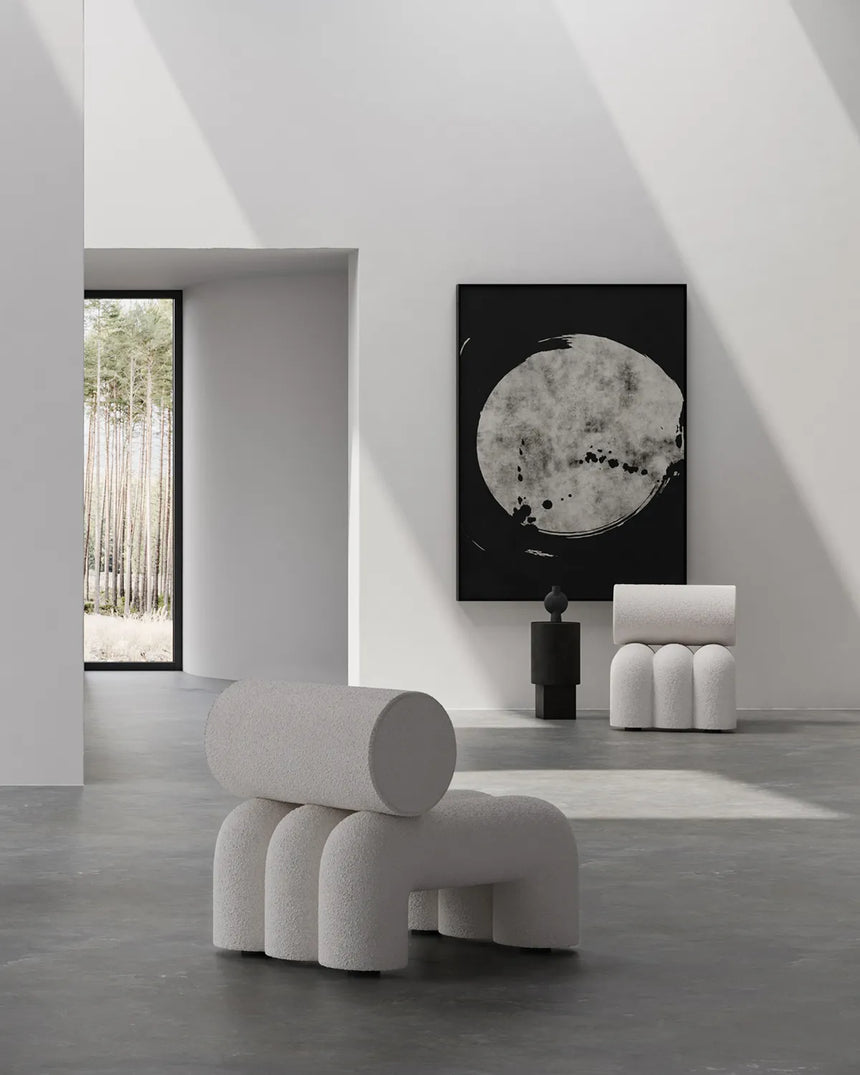Sessel Foku aus Bouclé in Off White von 101 Copenhagen – Bild 9