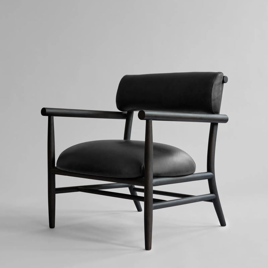 Sessel Nama aus Eiche und Anilinleder in Schwarz von 101 Copenhagen – Bild 5