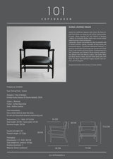 Sessel Nama aus Eiche und Anilinleder in Schwarz von 101 Copenhagen – Bild 9