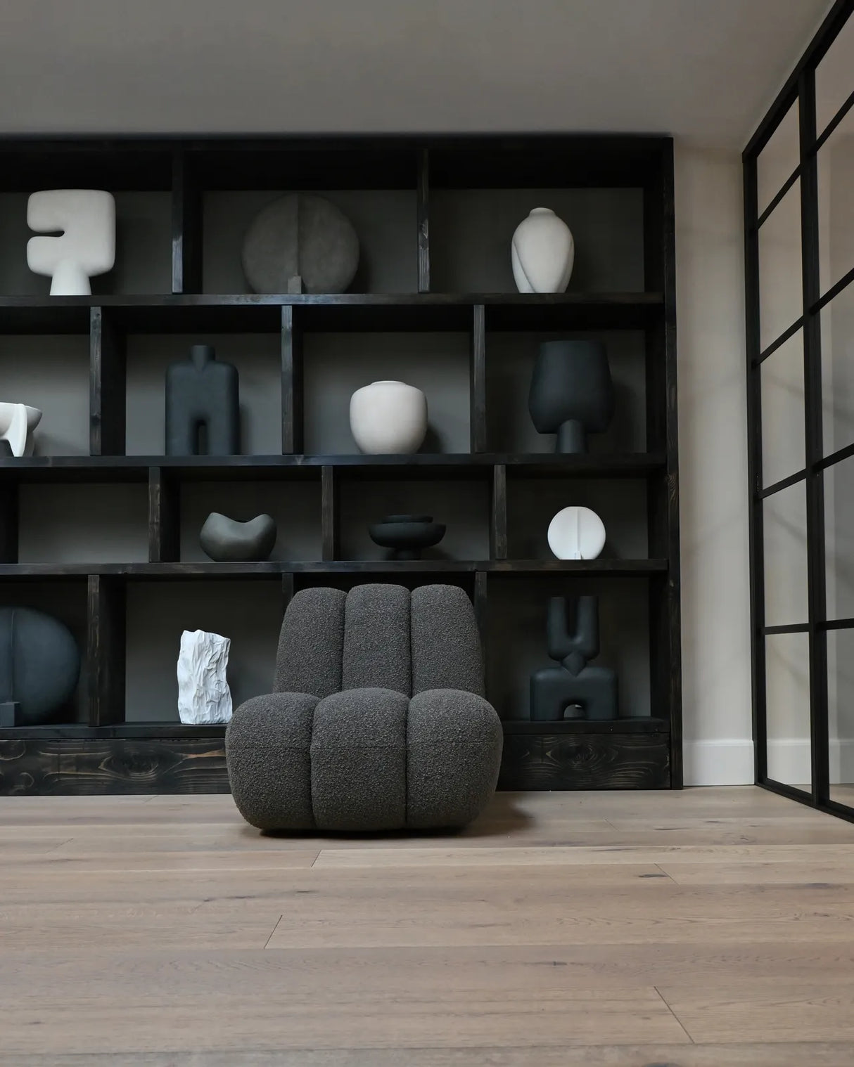 Sessel Toe aus Bouclé in Deep Taupe, 80x70x72 cm von 101 Copenhagen – Bild 7