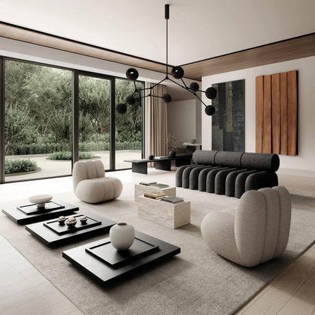 Sessel Toe aus Bouclé in Smoked Sand, 80×70×72 cm von 101 Copenhagen – Bild 3