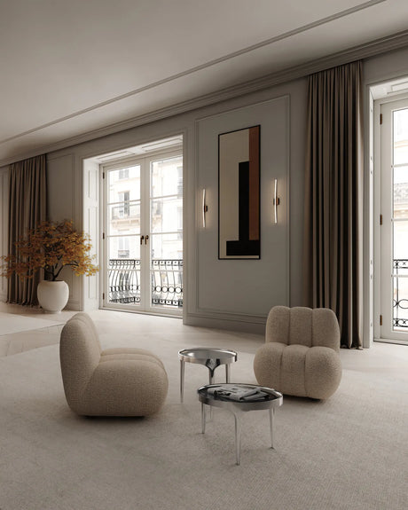 Sessel Toe aus Bouclé in Smoked Sand, 80×70×72 cm von 101 Copenhagen – Bild 4