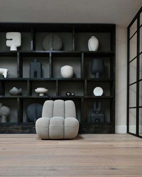 Sessel Toe aus Bouclé in Smoked Sand, 80×70×72 cm von 101 Copenhagen – Bild 6