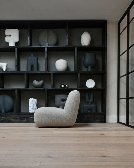 Sessel Toe aus Bouclé in Smoked Sand, 80×70×72 cm von 101 Copenhagen – Bild 8