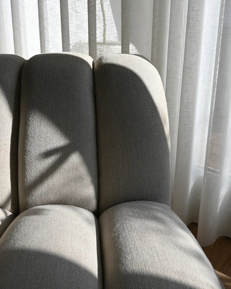 Sessel Toe aus Leinen in Sand, 80×70×72 cm von 101 Copenhagen – Bild 3