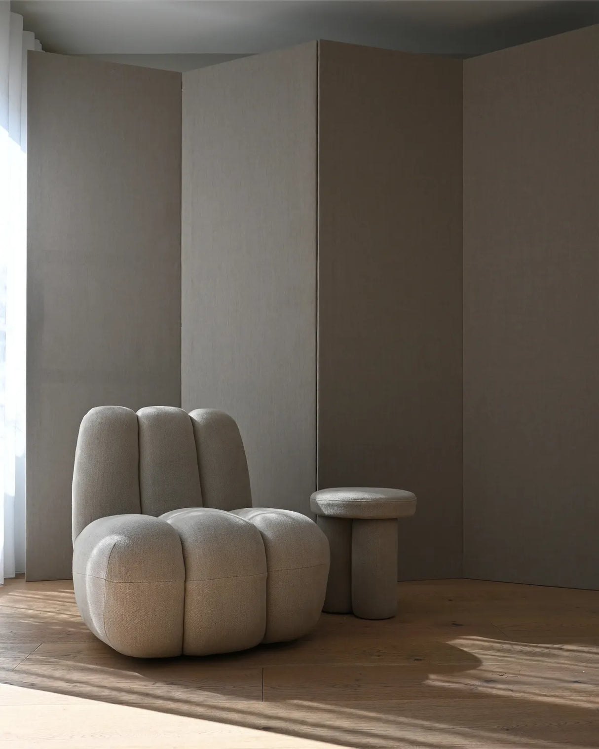 Sessel Toe aus Leinen in Sand, 80×70×72 cm von 101 Copenhagen – Bild 5