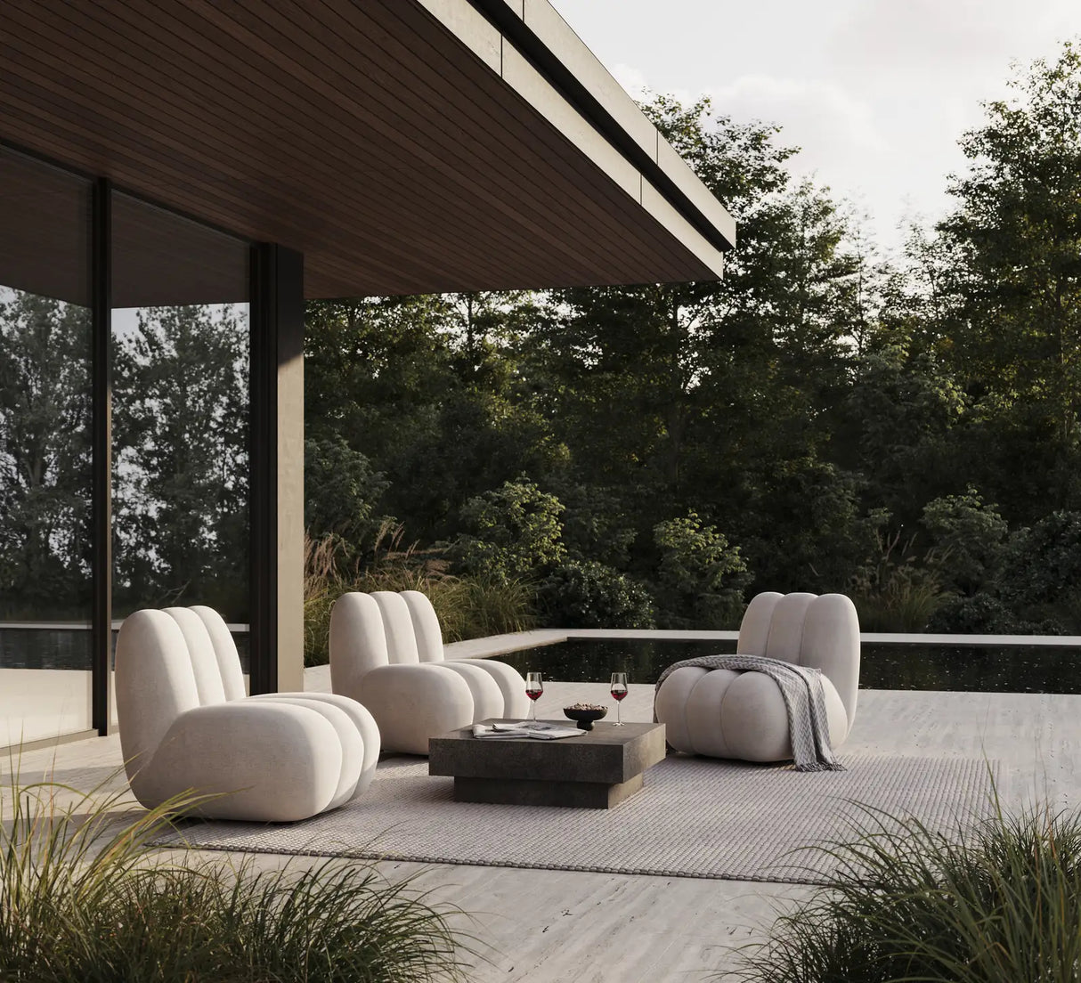 Sessel Toe aus Olefin, Sunproof in Warm Ash von 101 Copenhagen – Bild 3