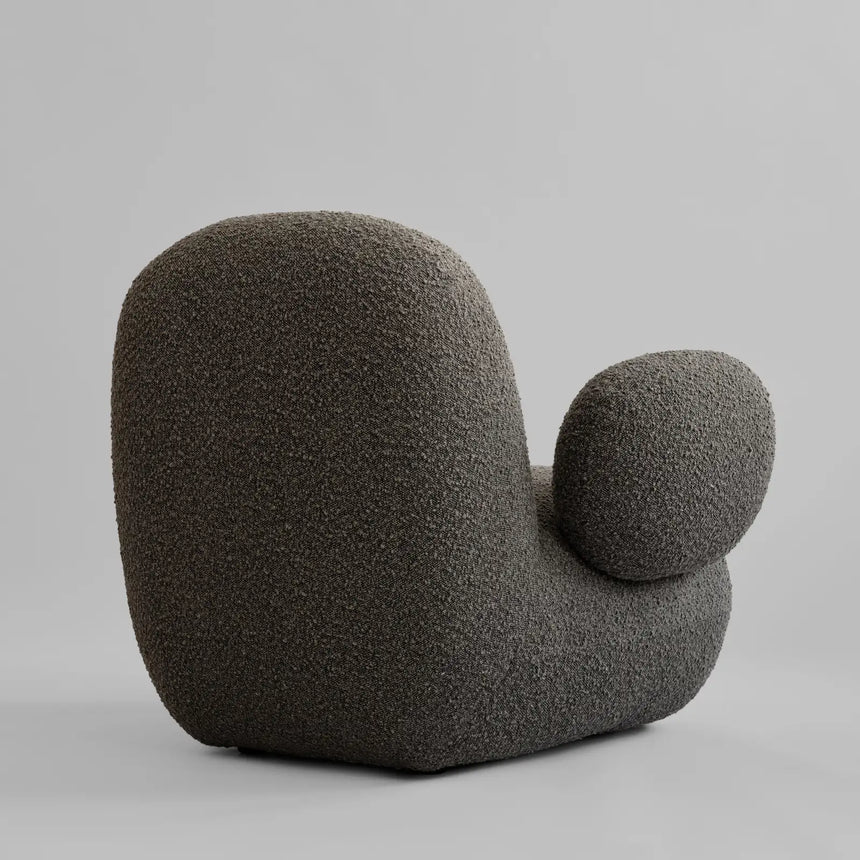 Sessel Toe mit Armlehnen, aus Bouclé in Deep Taupe, 100×94×80 cm von 101 Copenhagen – Bild 12