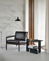 Abstract Beistelltisch - lackiertes Teak - schwarz - rechteckig - 56 x 52 x 49 cm - ZEN ZONE Furniture