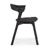 Bok Gartenstuhl - lackiertes Teak - schwarz - 50 x 54 x 76 cm - ZEN ZONE