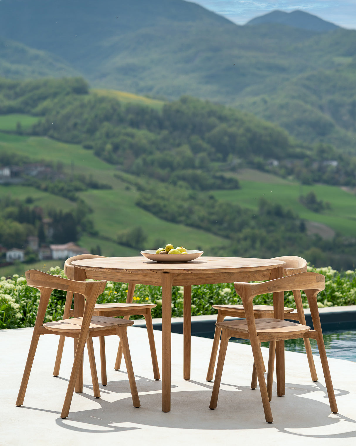 Bok Gartentisch - Teak - rund - 125 x 125 x 76 cm - ZEN ZONE
